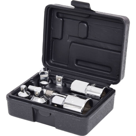 Kstools – Jeu d'augmentateurs réducteurs 1/4', 3/8', 1/2', 3/4' – Acier chrome vanadium – 7 pièces – Normes DIN 3123 et ISO 3316