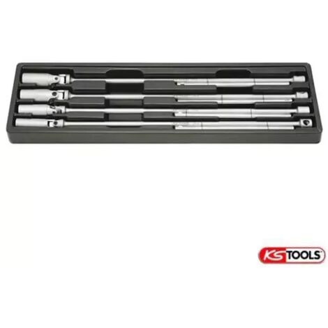 Kstools – Jeux de clés à bougies 12 pans – Longueur 500 mm – Pour bougies 14/16/18/21 mm – Poignée en T – Lot de 4 pièces