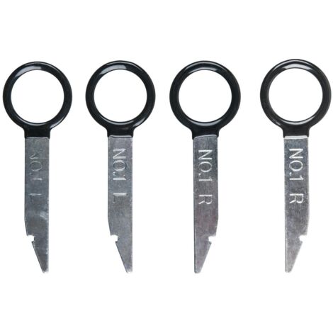 Kstools – Jeux de kit de démontage pour poste autoradio – 4 outils de 78 mm – Pour Audi, Volkswagen, Becker, Mercedes – Montage sans endommager
