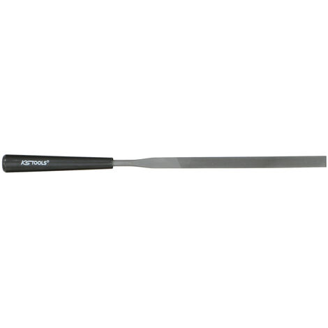 Kstools – Lime aiguille plate 145mm – Acier spécial pour finition soignée – Grain fin pour mécanique de précision – Poignée plastique confortable