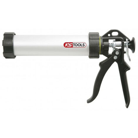 Kstools – Pistolet extrudeur 400 ml – Aluminium anodisé – Poignée époxy ergonomique – Adapté pour cartouches et poches silicone