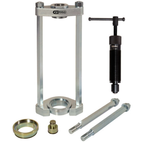 Kstools – Presse universelle hydraulique 10t – 6 pièces pour silentblocs et paliers – Acier spécial – Utilisation directe sur véhicule