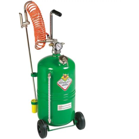 Kstools – Pulvérisateur pneumatique 24L sur roues – Acier peint – Tuyau de 5m – Pour lavage véhicules et lubrification – 13 kg