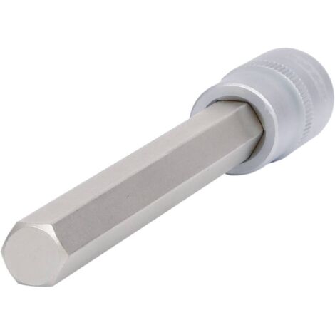 Kstools – Rallonge spéciale pour robinet 1/2' – Longueur 150 mm – Acier spécial – Carré d’entraînement DIN 3120/ISO 1174 – Embout tournevis nickelé