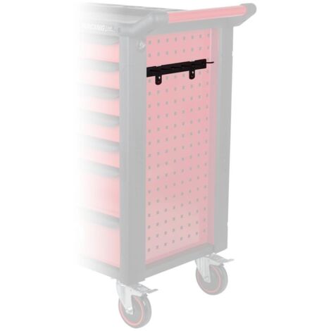 Kstools – Rangement pour outils avec 6 crochets – Tôle d'acier robuste – Dimensions 275mm – Fixation par vis incluses – Pour valets d’atelier