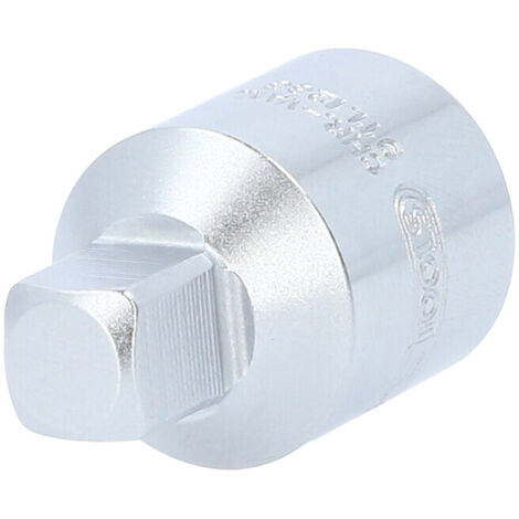 Kstools – Réducteur 1/2' F x 3/8' M – Acier chromé vanadium – Longueur 46 mm – Normes DIN 3123 et ISO 3316 – Finition satinée