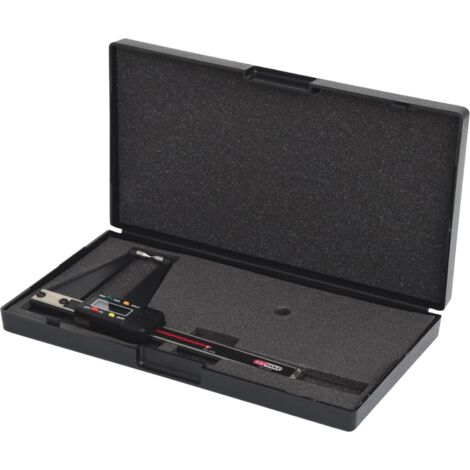Kstools – Règle de mesure numérique pour disques de frein 0 - 100 mm – Précision +/- 0,03 mm – Écran LCD avec verrouillage – Acier inoxydable trempé