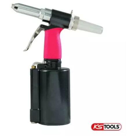 Kstools – Riveteuse pneumatique 2,4 à 4,8 mm – Pression max 6,3 bar – Force de traction 8677,5 N – Conception ergonomique pour confort d'utilisation