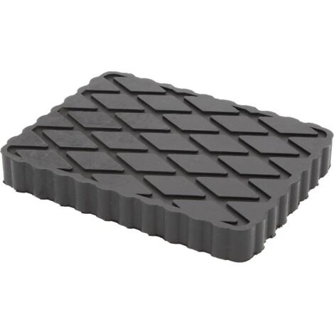 Kstools – Tapis en caoutchouc pour ponts élévateurs – Dimensions 160 x 120 x 20 mm – Protection contre glissement – Surface d'appui quadrillée
