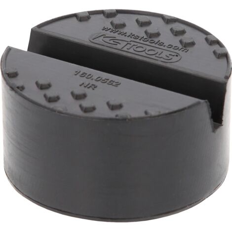 Kstools – Tapis en caoutchouc universel pour crics rouleurs – Protection antidérapante – Durabilité élevée – Diamètre 65mm, hauteur 42mm