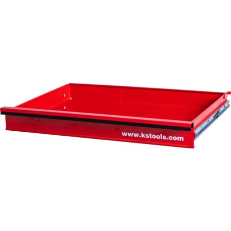 Kstools – Tiroir avec guidage à billes pour servante d'atelier P10/P15 – Dimensions 568x398x65 mm – Accès rapide aux outils