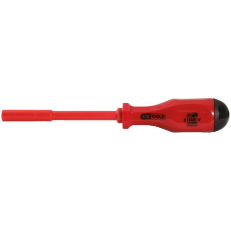 Kstools – Tournevis porte-embout 1/4' isolant – Acier chrome vanadium – Aimant pour embouts DIN 3126 – Longueur 230mm – Norme IEC 60900