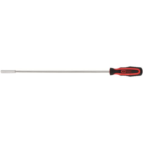 Kstools – Tournevis porte-embout 1/4' – Longueur 550 mm – Aimant pour embouts DIN 3126 – Poignée bi-composant ergonomique