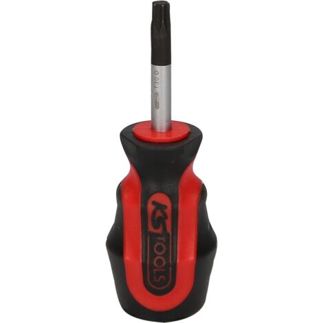 Kstools – Tournevis Torx T30 court – Lame en chrome vanadium avec pointe brunie – Transmission de puissance optimale – Pour espaces confinés