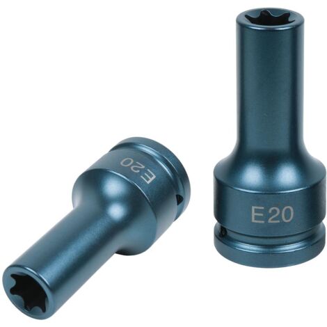 Kstools vaso de impacto E20 acero cromo-molibdeno