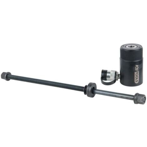 Kstools – Verrin de force creux hydraulique 12 T – Piston forgé pour répartition des forces – Raccord fileté 3/8' NPT IG – 2 pièces incluses