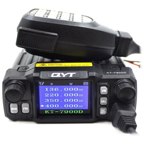 KT-7900D Mini Radio Mobile 25W Quad Band 144/220/350/440MHz KT7900D Ricetrasmettitore UV o con alimentatore