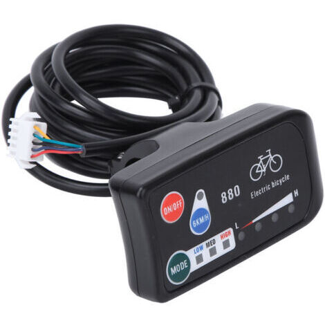 KT- LED880 Compteur pour Vélo avec Connecteur Normal et Écran de Contrôle - Accessoire Électrique de Modification pour Bicyclette