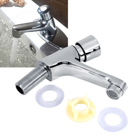 Ktchen public salle de bains chromé fermeture automatique économie d'eau délai bassin évier robinet robinet filetage femelle G1/2