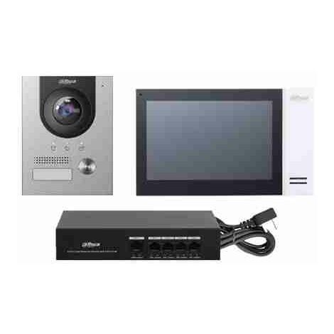 KTP01L(F) - Kit IP VDP con VTH blanco, incorporado