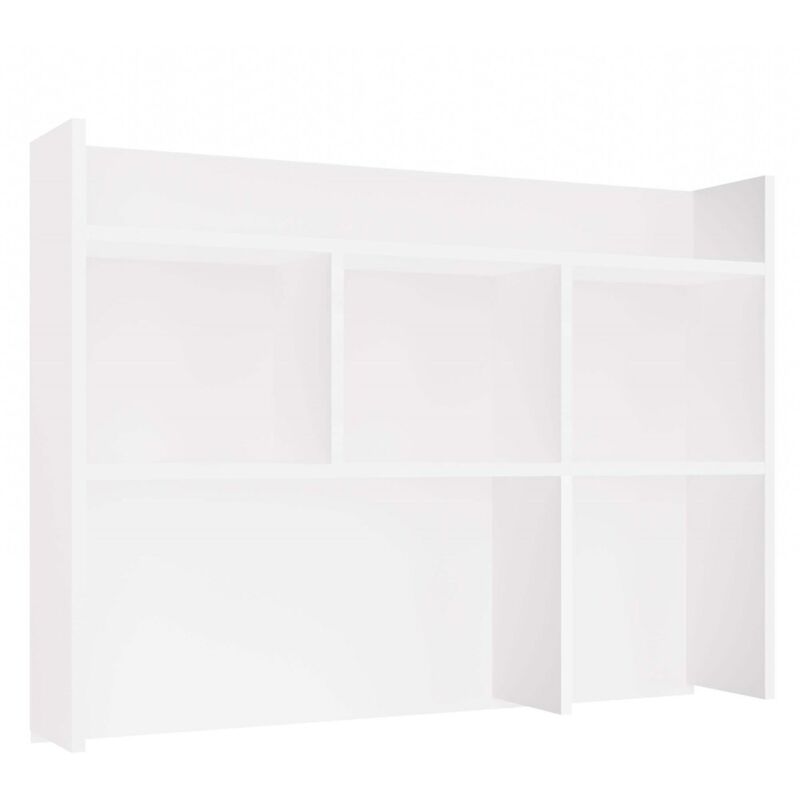 Topeshop - kuba - Rangement surélevé de bureau 100 cm - étagères pour bureaux - Blanc Topeshop - kuba - Rangement surélevé de bureau 100 cm - étagères pour bureaux - Blanc