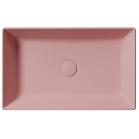 KUBE Lavabo céramique de comptoir X 60x37cm, tapisserie