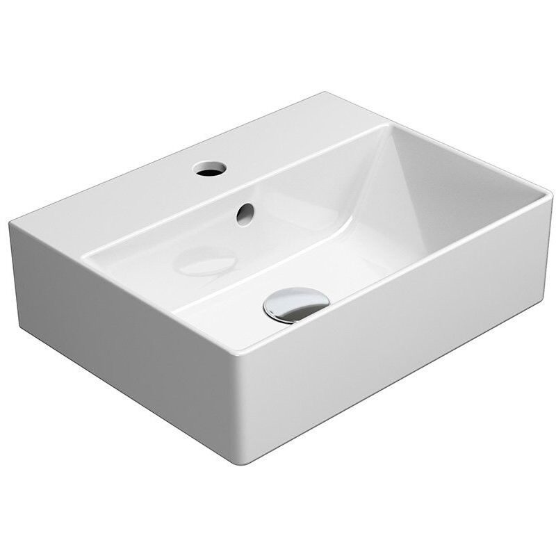 Kube x lavabo en céramique 45x35cm, blanc ExtraGlaze