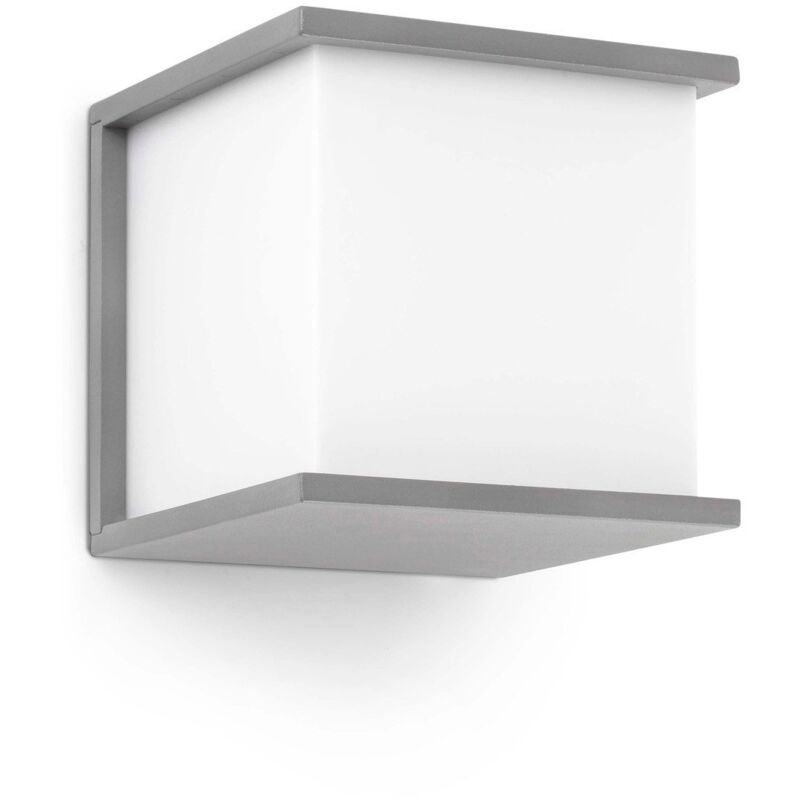 Faro Barcelona - Kubick Lampada Da Parete Grigio 1 x E27 60W Marca Faro