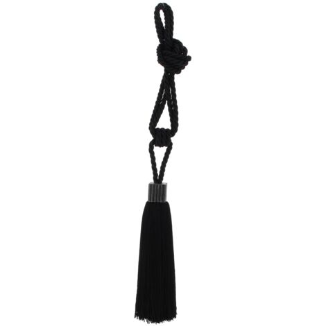 KUBIK - Embrasse pour rideau à pompon Coloris - Noir