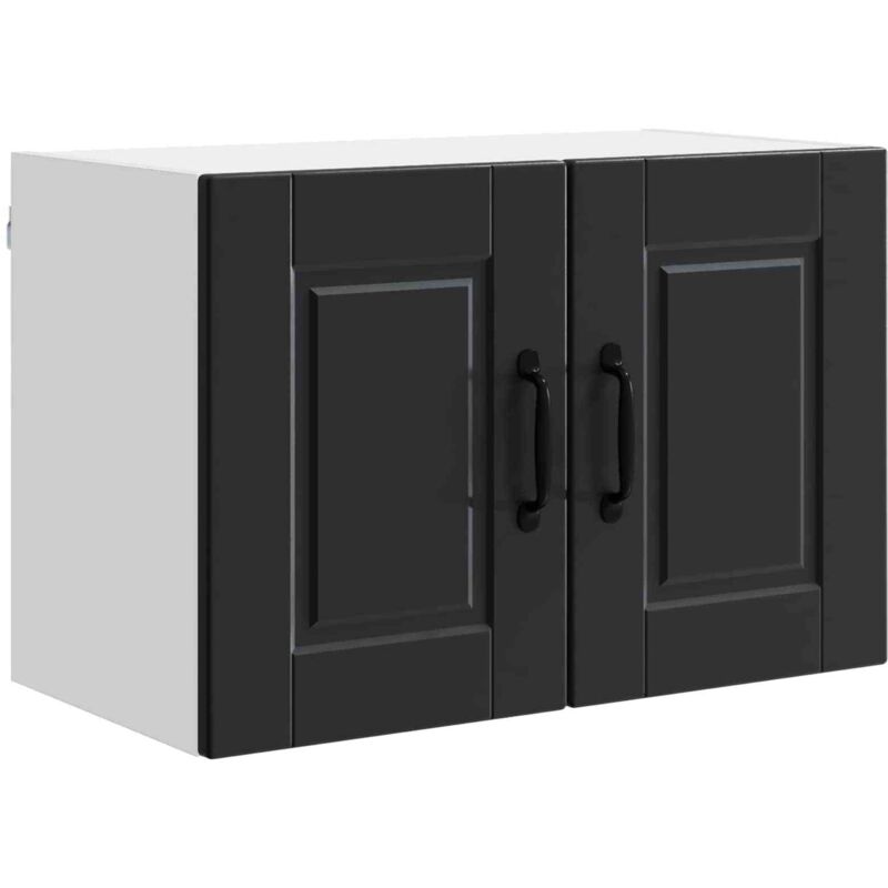 Küchenschrank Mit Regal Schwarz 60 X 31 X 40 Cm Holzwerkstoff Vidaxl