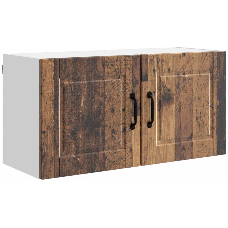 Küchenschrank Mit Regal Altholz 80 X 31 X 40 Cm Holzwerkstoff Vidaxl