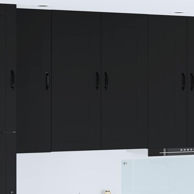 Küchenschrank Kalmar Schwarz 80 X 31 X 100 Cm Holzwerkstoff Vidaxl
