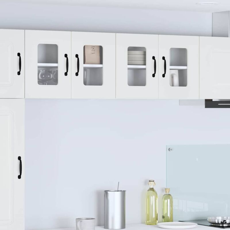 Küchenschrank Kalmar 2 Pcs Weiß 60 X 31 X 40 Cm Holzwerkstoff Vidaxl