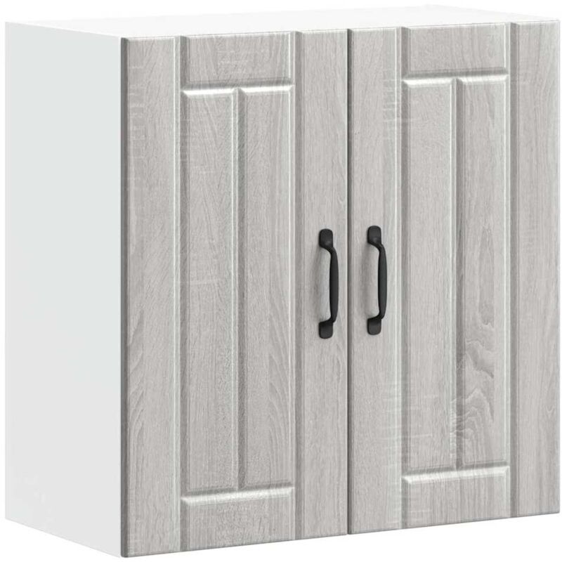 Küchen-hängeschrank Lucca Grau Sonoma Holzwerkstoff Vidaxl
