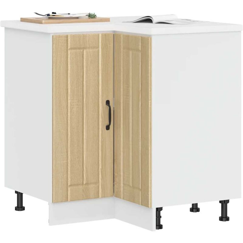 Küchen-eckunterschrank Lucca Sonoma-eiche Holzwerkstoff - Vidaxl