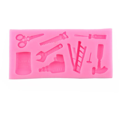 Kuchenbackform, rosa Silikon-Fondantform, Schokoladenfondantform