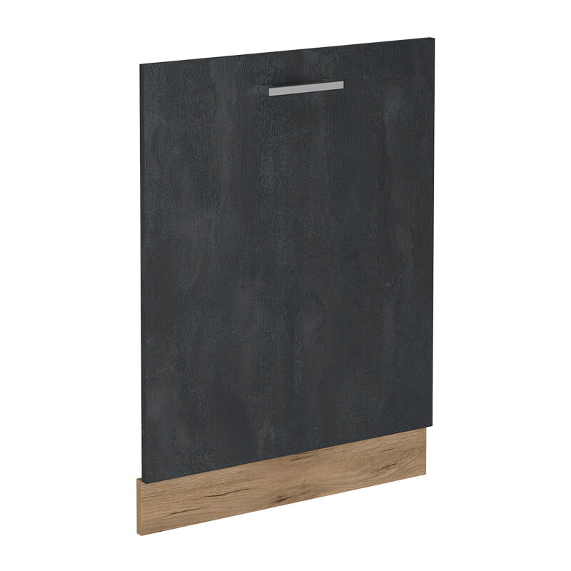 Geschirrspülblende R-line, Schwarz Beton, 60 Cm Ohne Arbeitsplatte Vicco