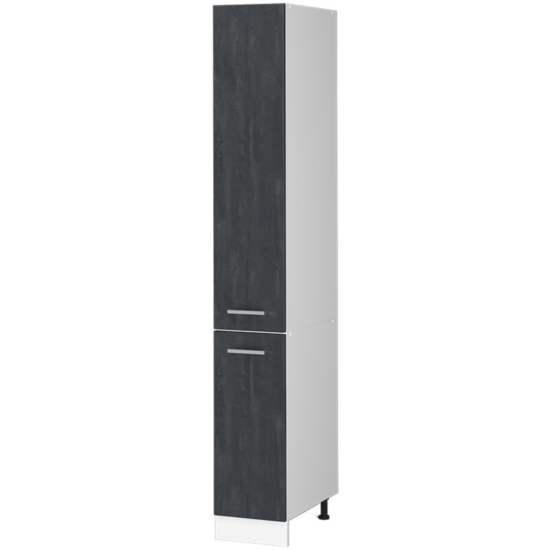 Vicco - Hochschrank R-line, Schwarz Beton, 30 Cm