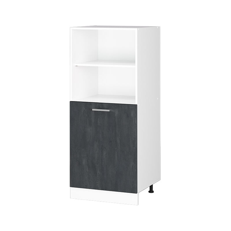 Vicco - Vorratsschrank R-line, Schwarz Beton, 60 Cm
