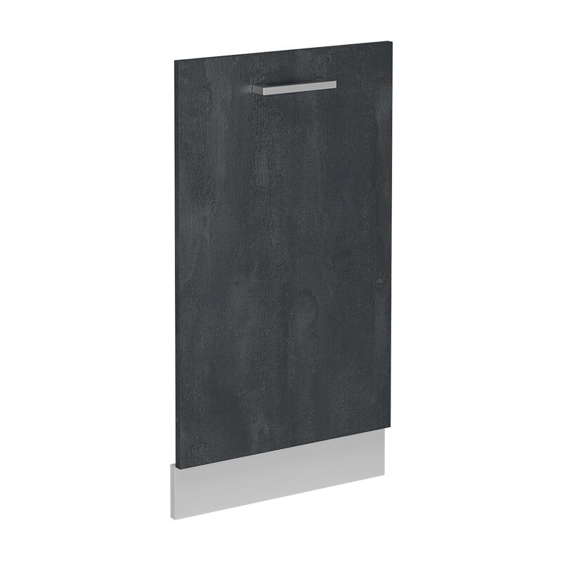 Geschirrspülblende R-line, Schwarz Beton, 45 Cm Ohne Arbeitsplatte Vicco