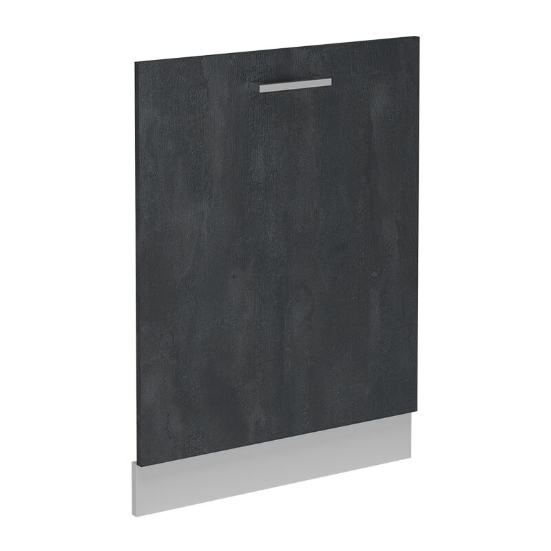 Geschirrspülblende R-line, Schwarz Beton, 60 Cm Ohne Arbeitsplatte Vicco