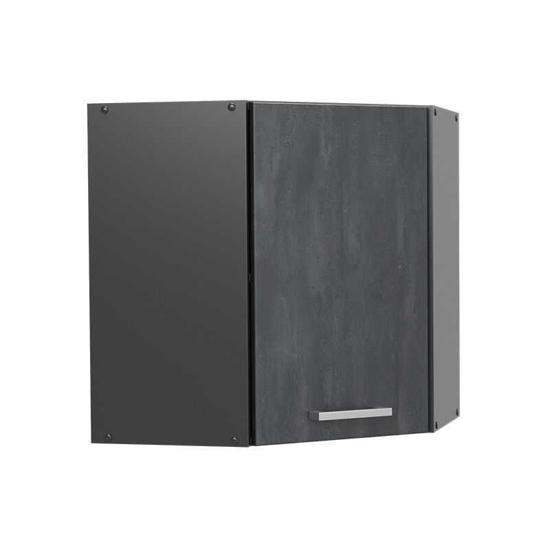 Vicco - Hochwertiger Hängeschrank R-line, Schwarz Beton, 57 Cm