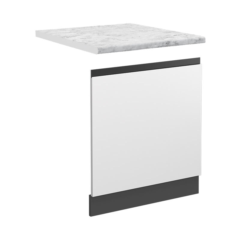 Frontblende R-line, Weiß, 60 Cm , Ap Marmor Vicco