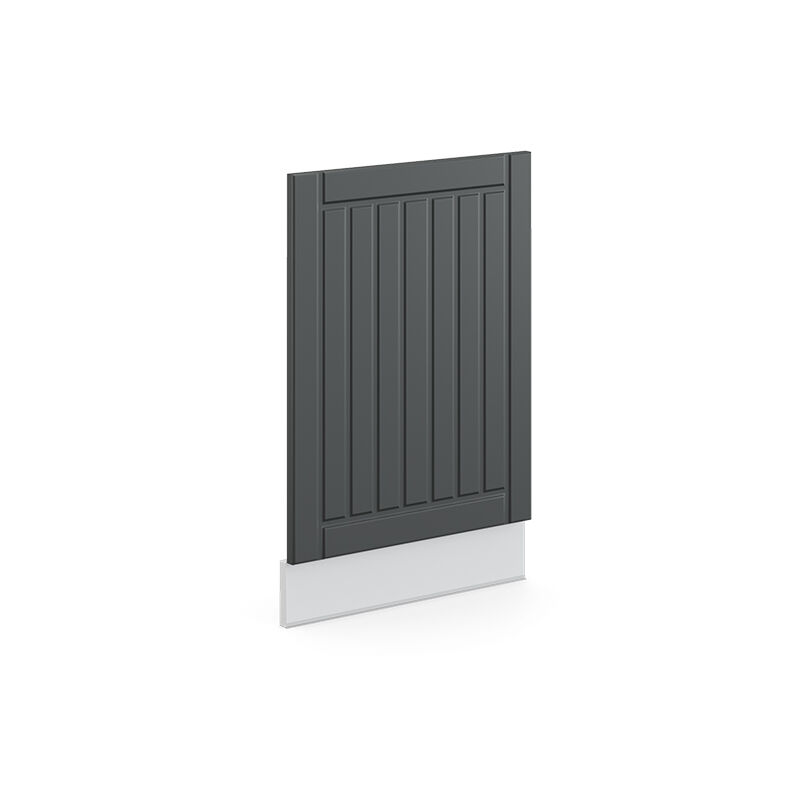 Frontblende Fame-line, Anthrazit Landhaus, 45 Cm Ohne Arbeitsplatte Vicco