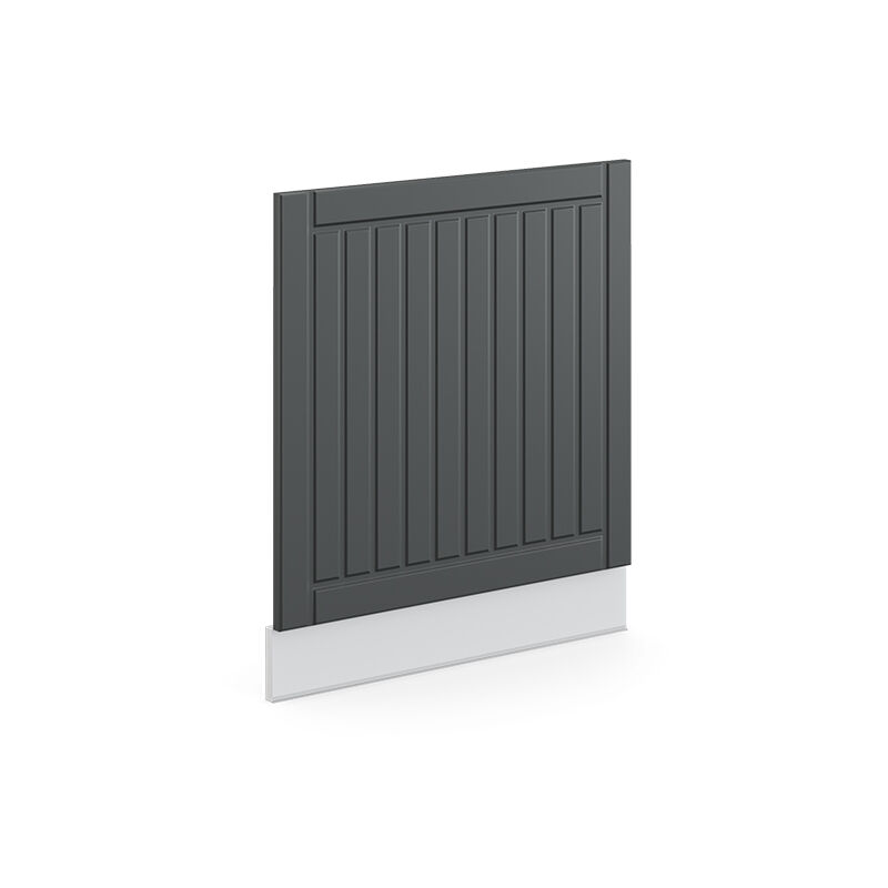 Frontblende Fame-line, Anthrazit Landhaus, 60 Cm Ohne Arbeitsplatte, Vicco