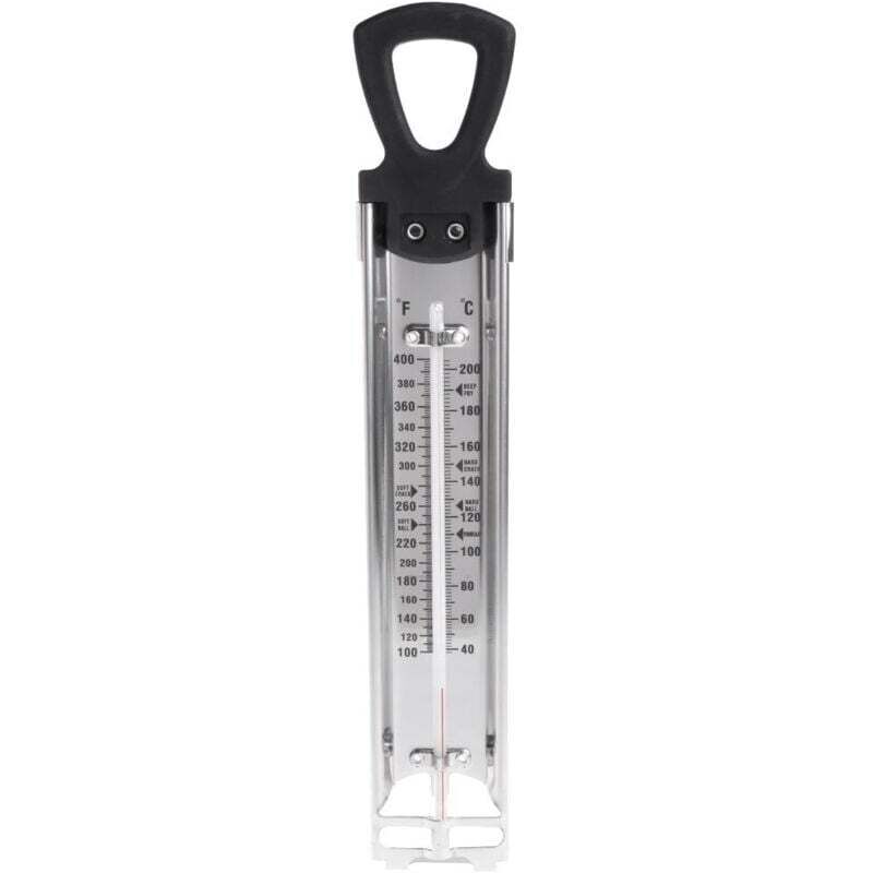 Image of KZQ - Küchenthermometer aus Edelstahl für Marmelade, Zucker, Süßigkeiten, Flüssigkeiten