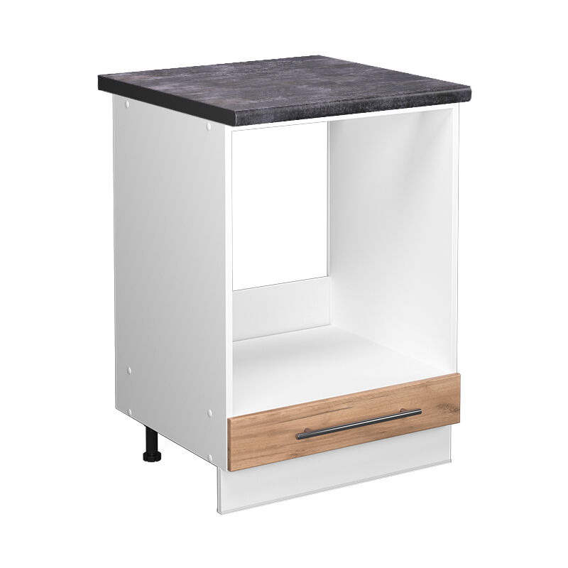 Vicco - Herdumbauschrank Fame-line, Goldkraft Eiche, 60 Cm , Ap Anthrazit