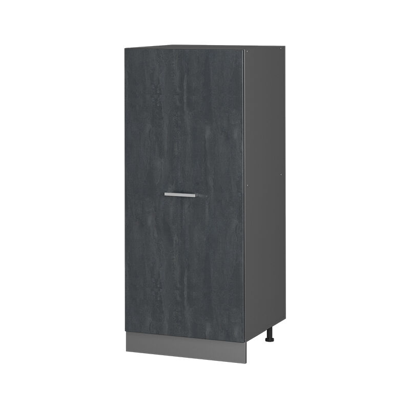 Vicco - Vorratsschrank R-line, Schwarz Beton, 60 Cm