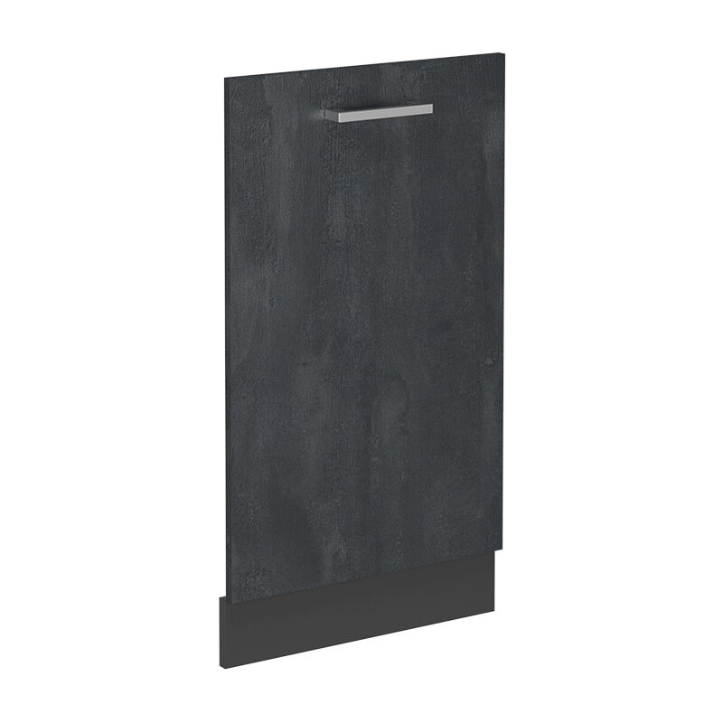 Geschirrspülblende R-line, Schwarz Beton, 45 Cm Ohne Arbeitsplatte Vicco