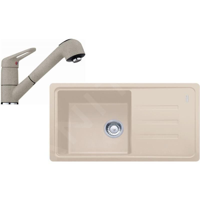 Colonnes - Kit de cuisine G122, évier en fragranit bsg 611-78/39, sahara + robinet fc 9547.082, chrome/sahara - Franke